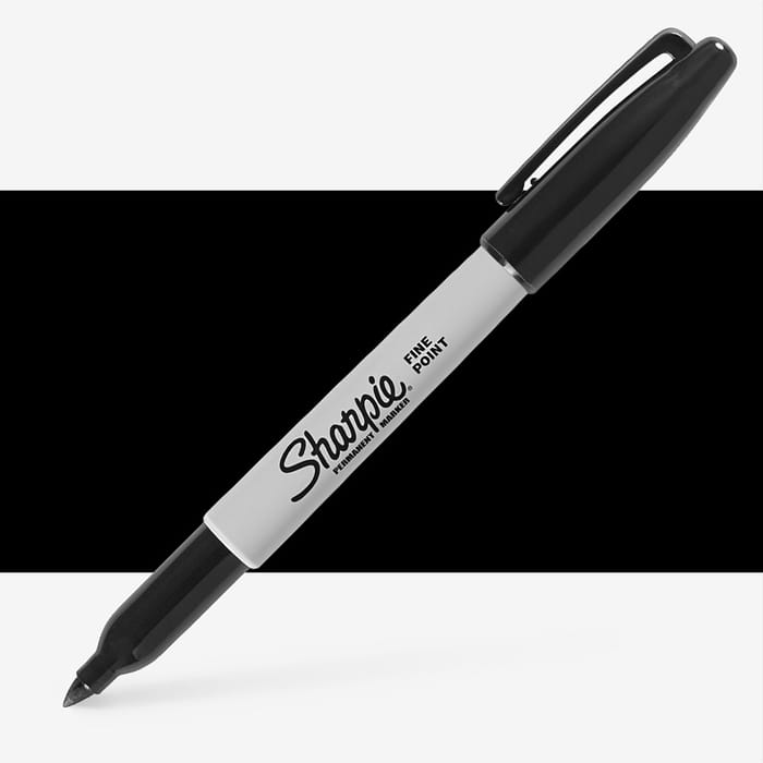 Sharpie Permanent Marker Pen Black Fine Point Jackson's Art