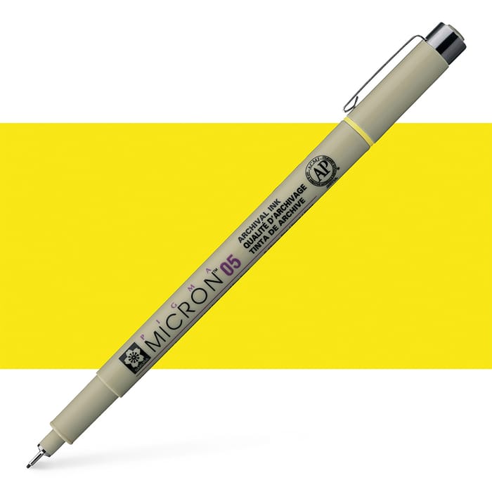Sakura Pigma Micron Pen 05 Yellow Jackson's Art