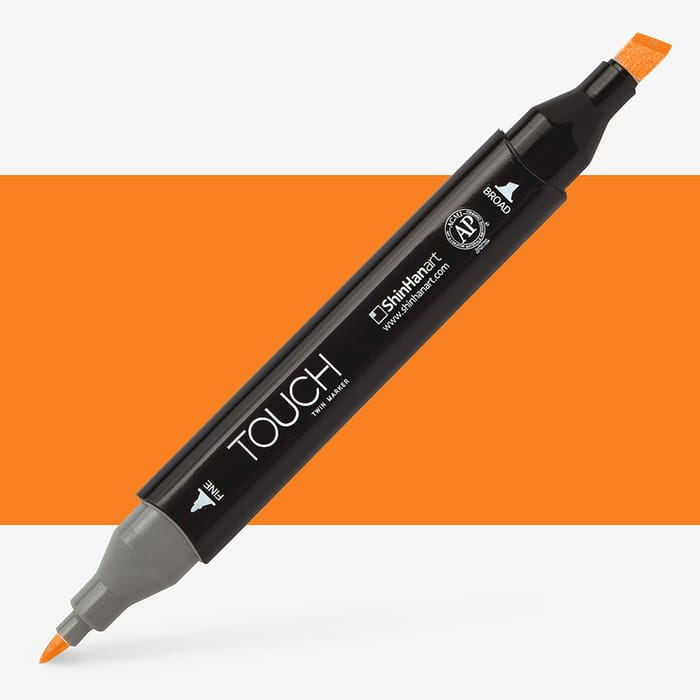 Shin Han Touch Twin Marker Pen Orange Yr23 Jackson's Art