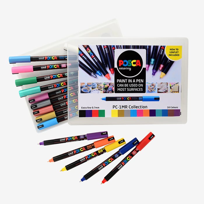 Posca Marker Pc-1mr Ultra-Fine Pin Tip Assorted