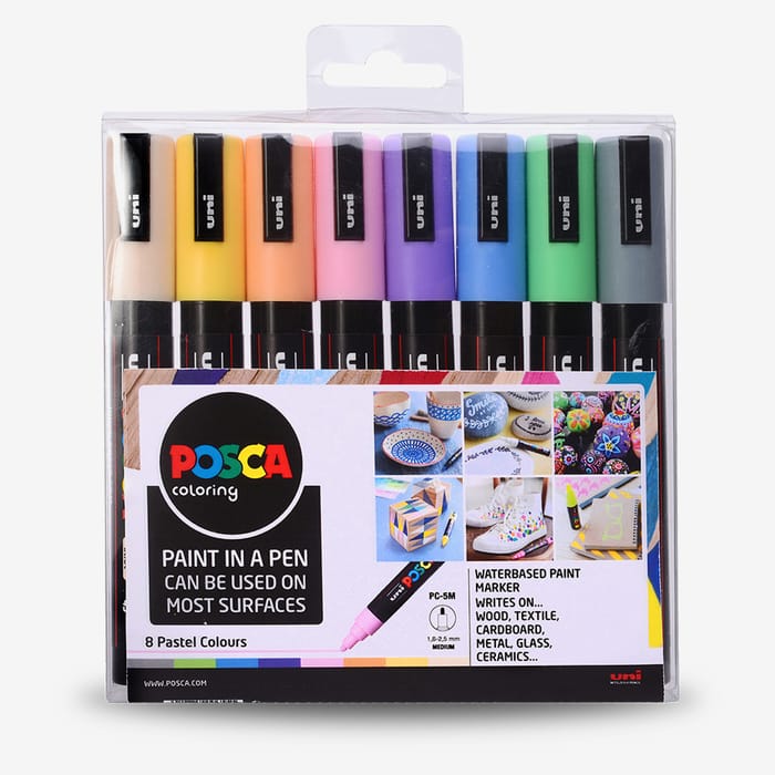 Posca Marker Pc-5m Medium Bullet Tip Pastel