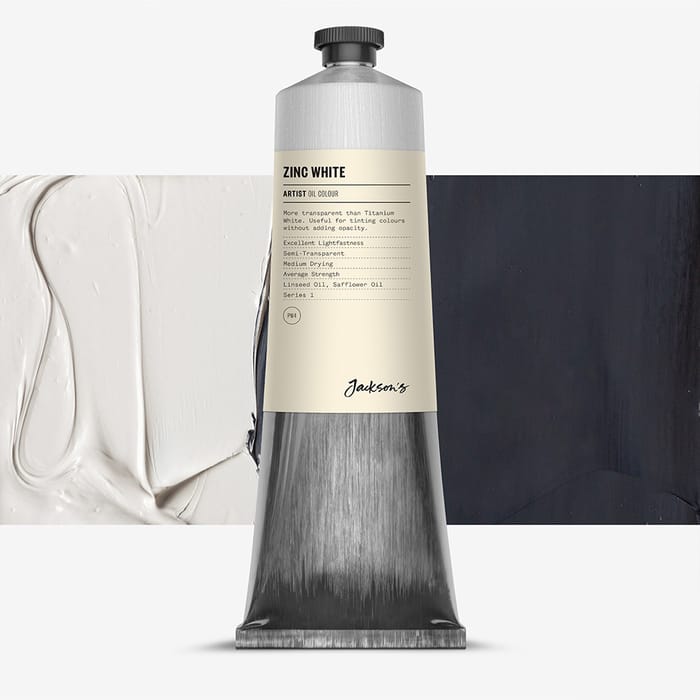 Jackson's Artist Oil Paint 225ml Zinc White Jackson's Art