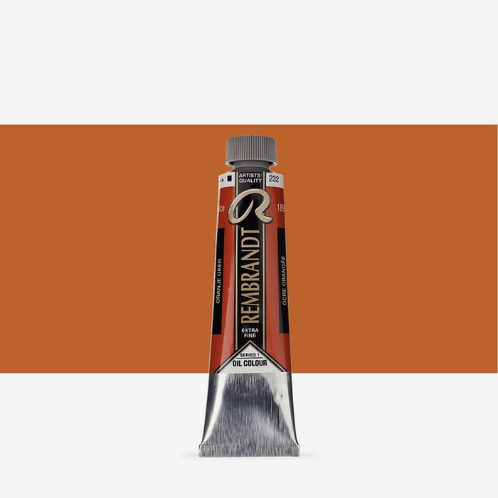 Rembrandt Extra-Fine Artists' Oil Paint - Permanent Red Deep, 40ml Tube | Jerry's Artarama