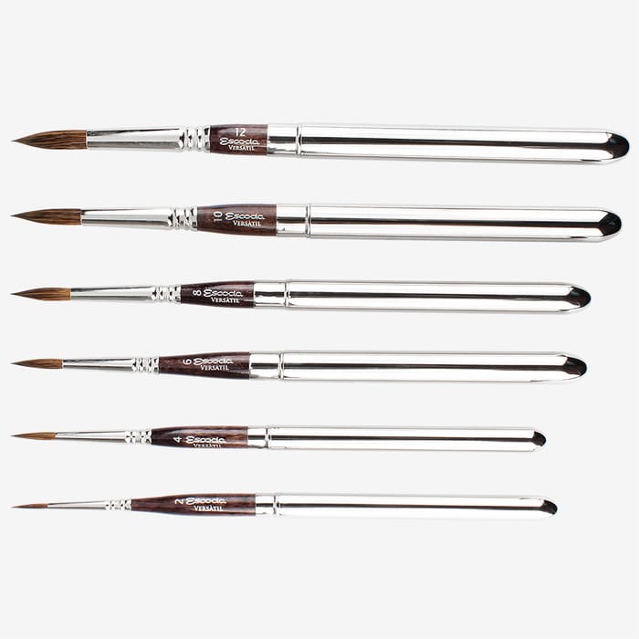 Set de Pinceles de Viaje Escoda Blue Serie 1271 - Calidad Profesional para Acuarela