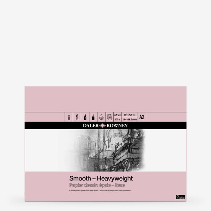 Seawhite 220gsm All-Media Heavyweight Cartridge Pad 25 Sheets | UK - View #4