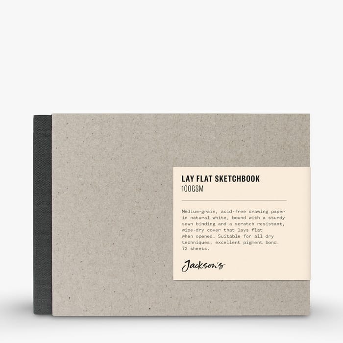 Sax Blanc Sketchbook 4-Pack - 6.5x8.25 Inch Hard Cover Drawing Books, 28 Pages Each
