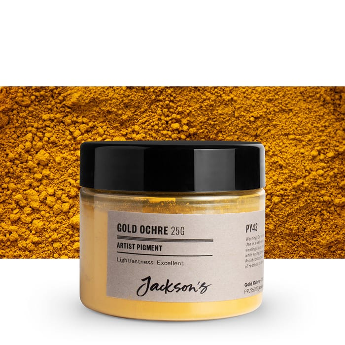 Jackson #39 s : Artist Pigment : Gold Ochre PY43 : 25g (in 50ml Jar