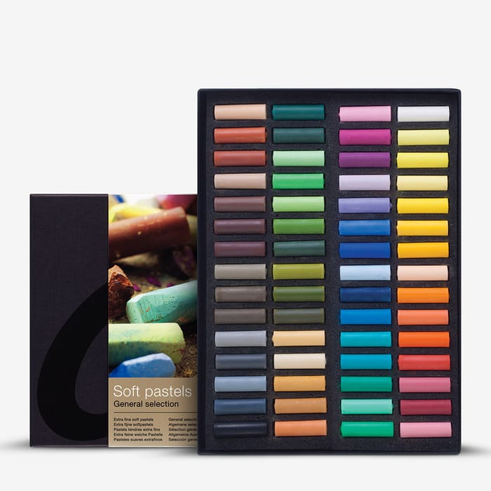 Talens Rembrandt Soft Pastel 60 Assorted 1/2 Stick Cardboard