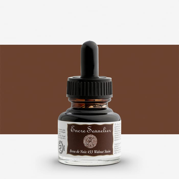 Sennelier Ink 30ml Walnut Satin Jackson's Art - Main Image