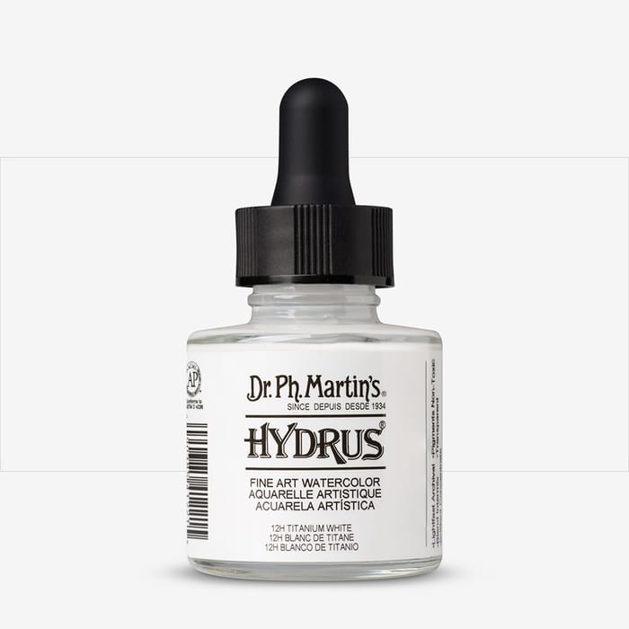 Dr. Ph. Martin's : Hydrus Liquid Watercolor Paint : 30ml : White ...
