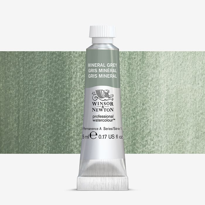 Winsor & Newton : Professional Watercolor : 5ml : Mineral Grey