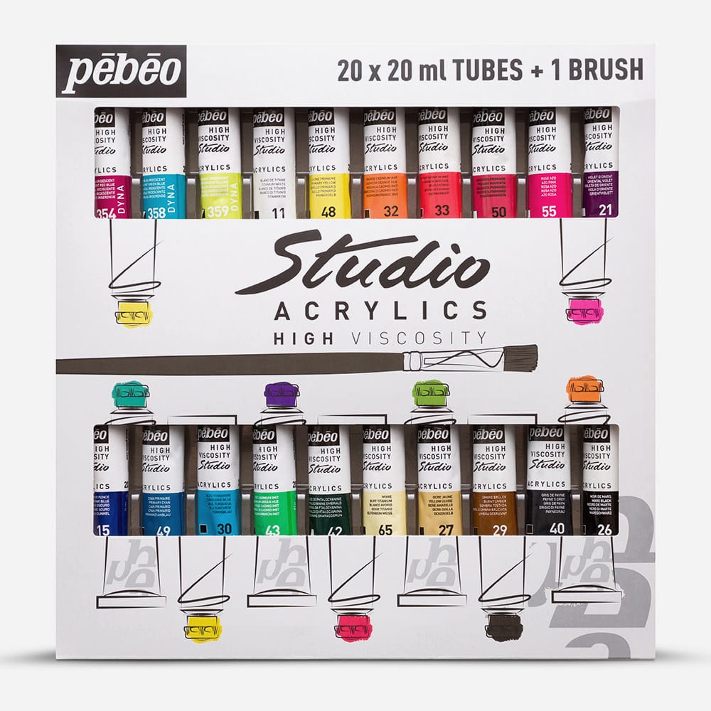 Studio Acrylics Pébéo Set | Buy Acrylic Paint - Online Schilderij