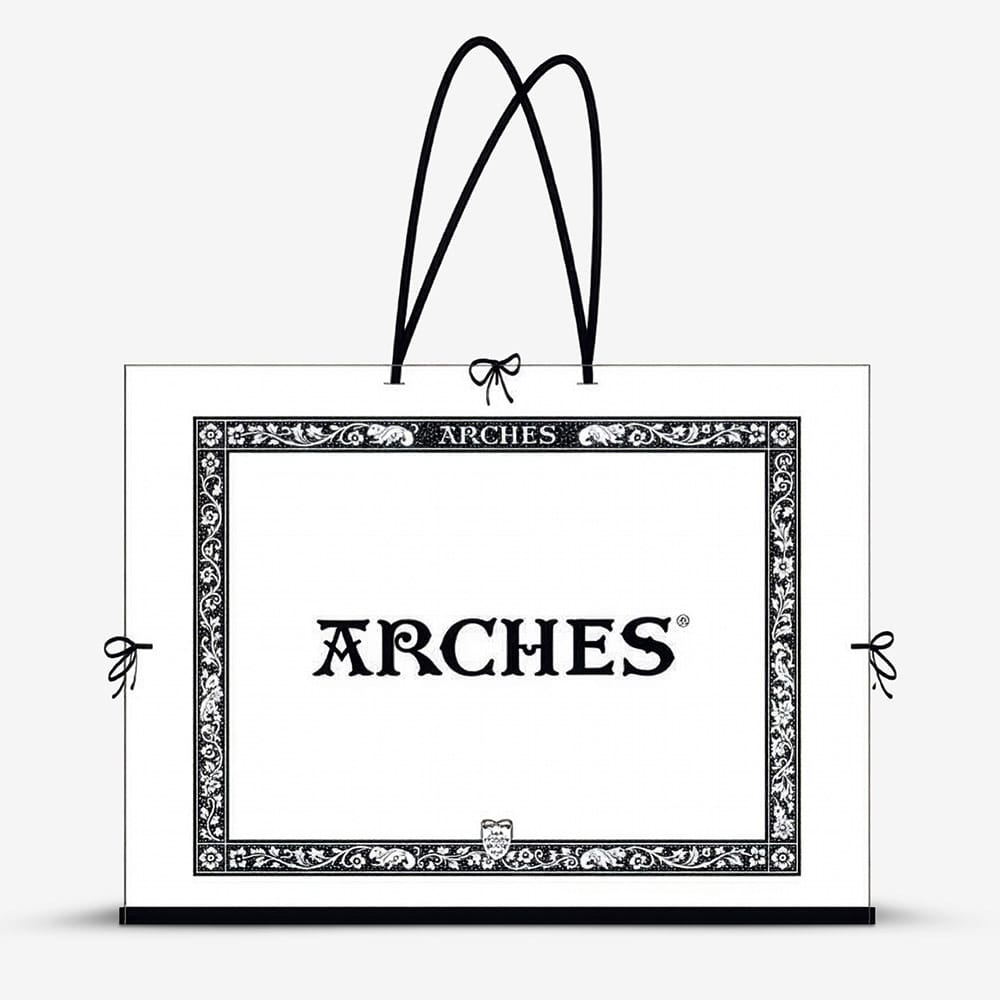 Arches : Portfolio : 61x81cm : With 10 Sheets of Arches : Aquarelle : 300gsm : 56x76cm : Natural White : Cold Pressed