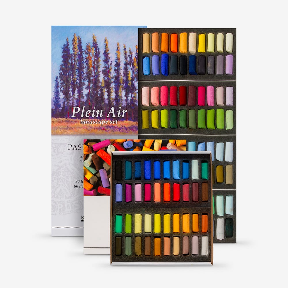 SENNELIER Extra-Soft French Half Pastel Landscape Professional Artist Box Set, 30-Colors