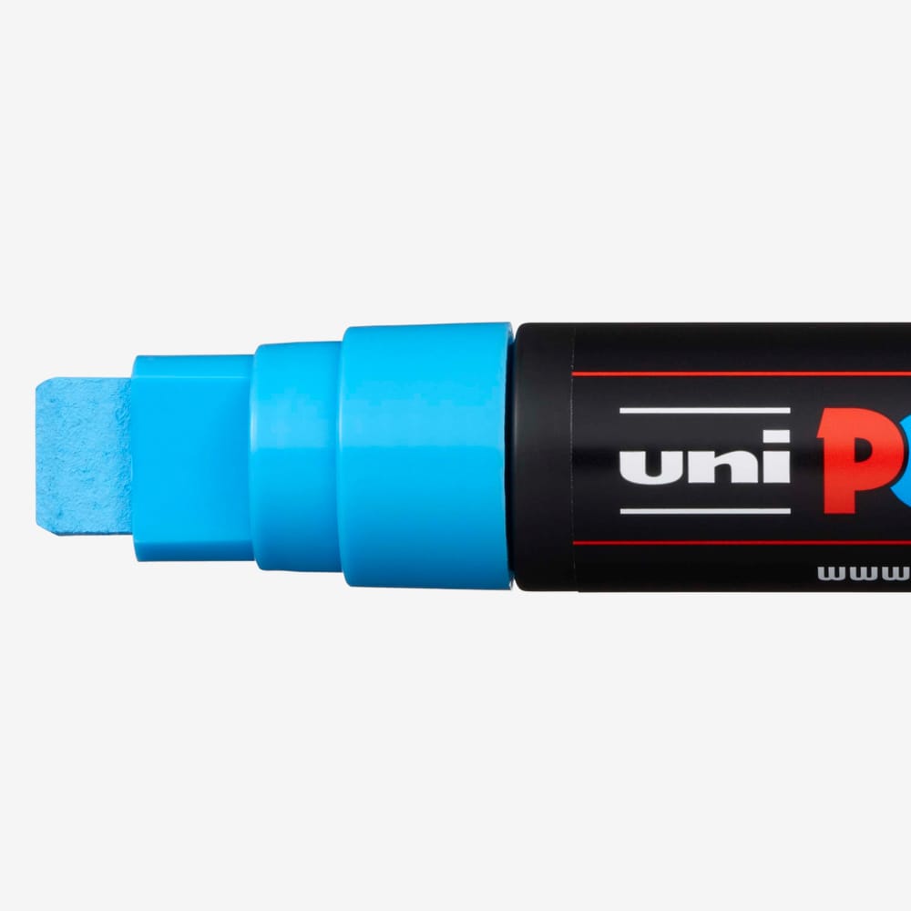 Uni Posca Paint Marker PC-17K Extra Broad Chisel Tip Blue - View #2