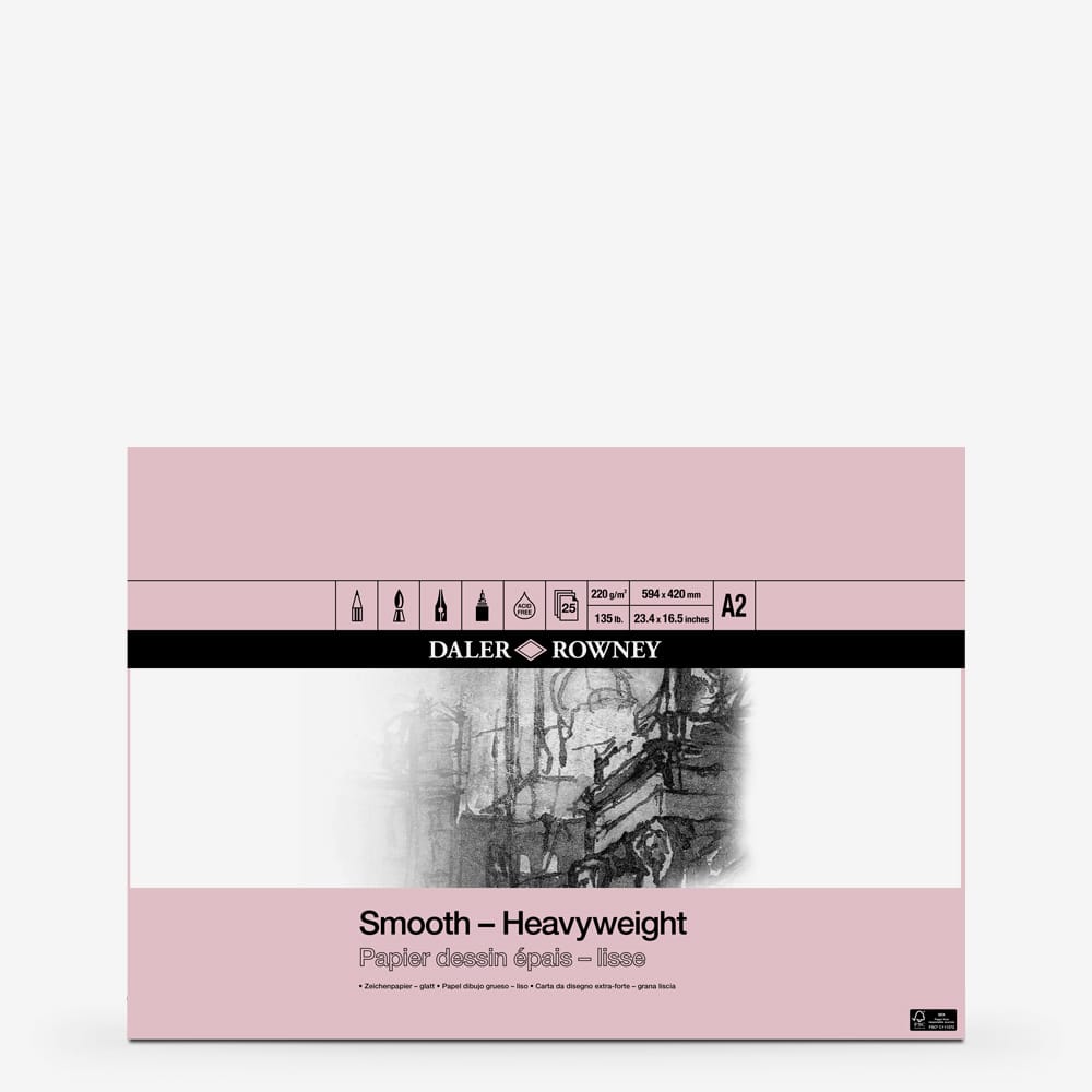 Seawhite 220gsm All-Media Heavyweight Cartridge Pad 25 Sheets | UK - View #3