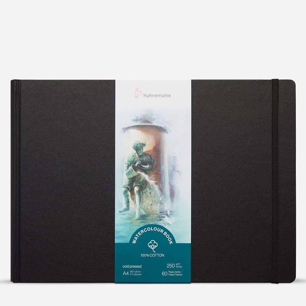 Hahnemuhle 100% Cotton Watercolor Book - 11.69 X 8.27 Inch Landscape Format