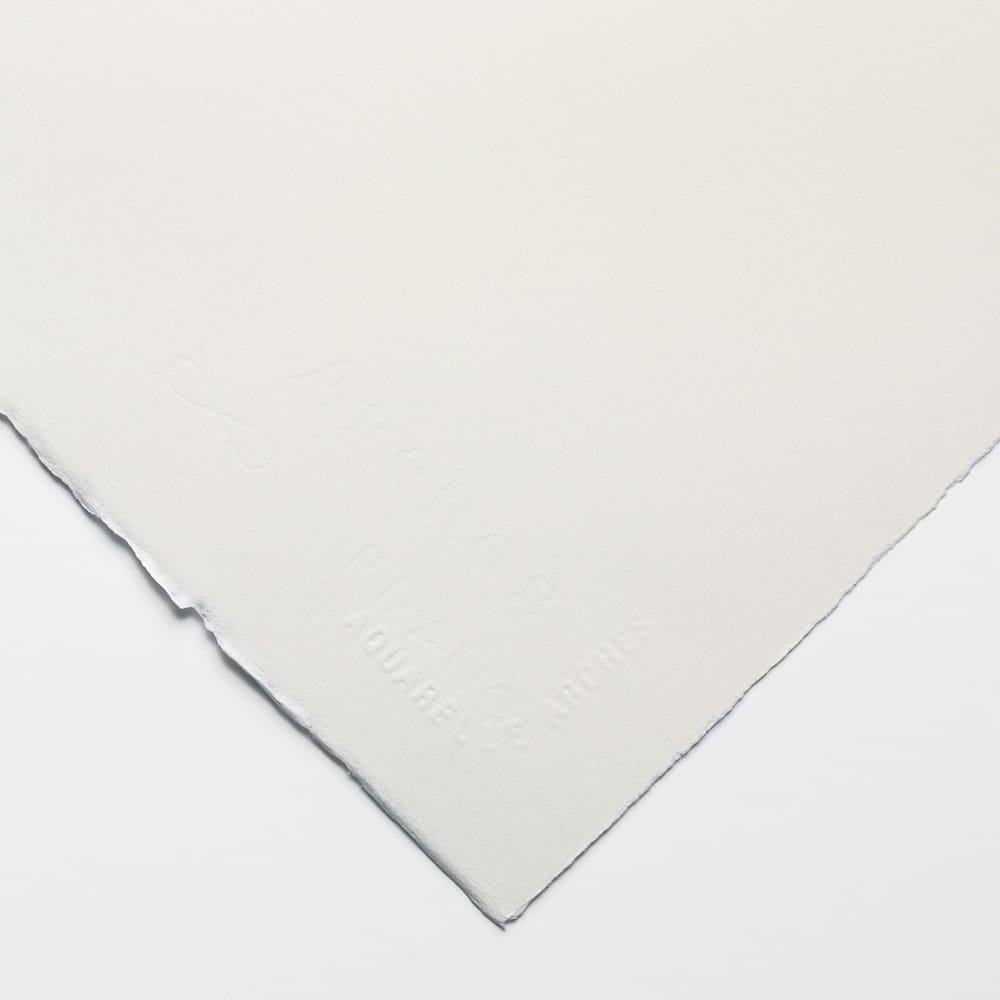 Arches Aquarelle A1795086 Pad 20 Sheets 26 X 36 Glued 4 Sides 300 G M Tea Towel Grain Natural