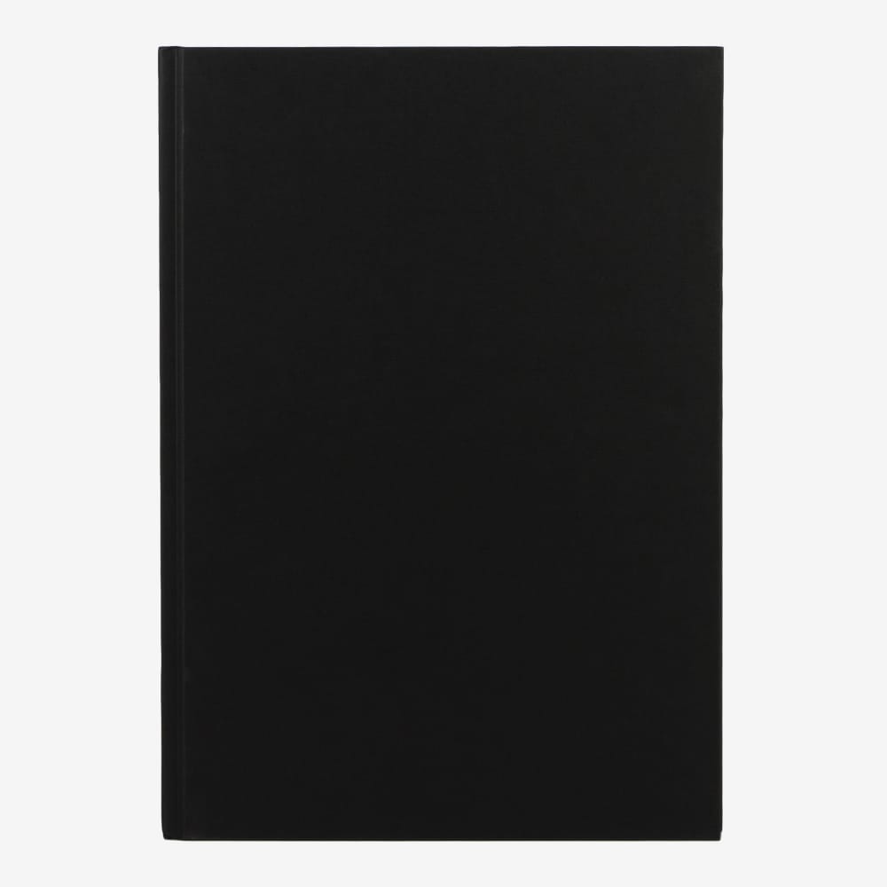 SEAWHITE 32699 - Black linen sketchbook, notebook, sketchbook, 140gsm all-purpose paper suitable for dry and wet media such as pencil, marker, ink or watercolor
