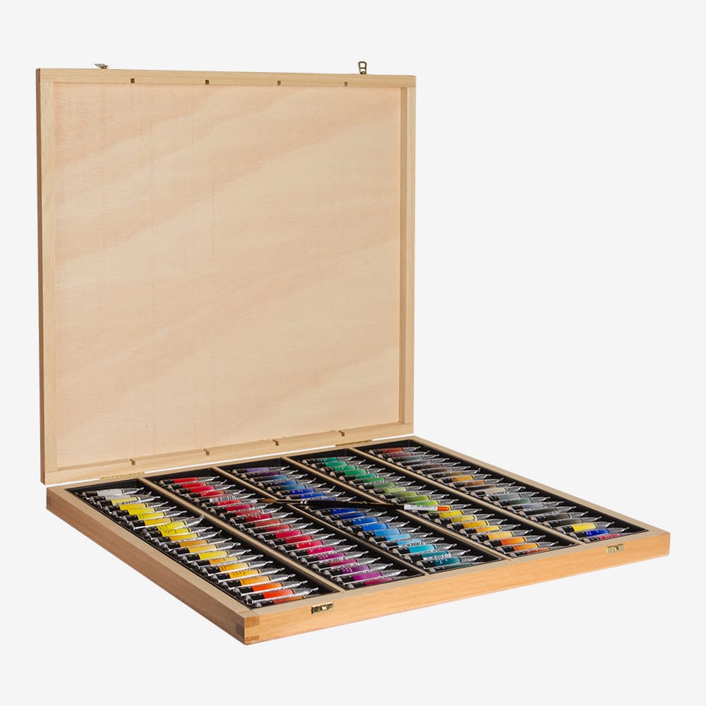 Departments - Sennelier Artist Oil Pastel Wood Box 50 Set Picasso