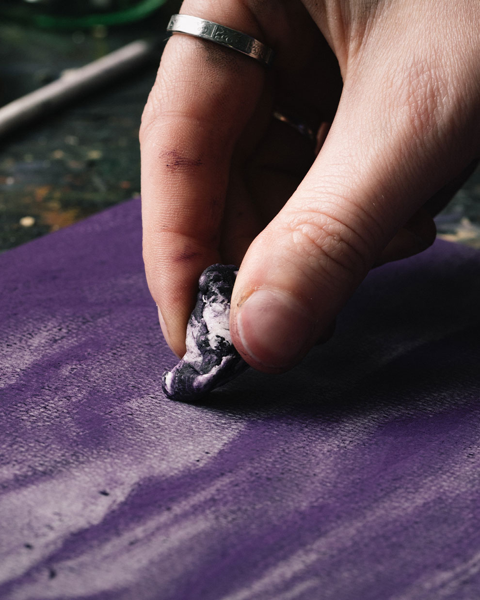 Pastel Painting - Using an Eraser