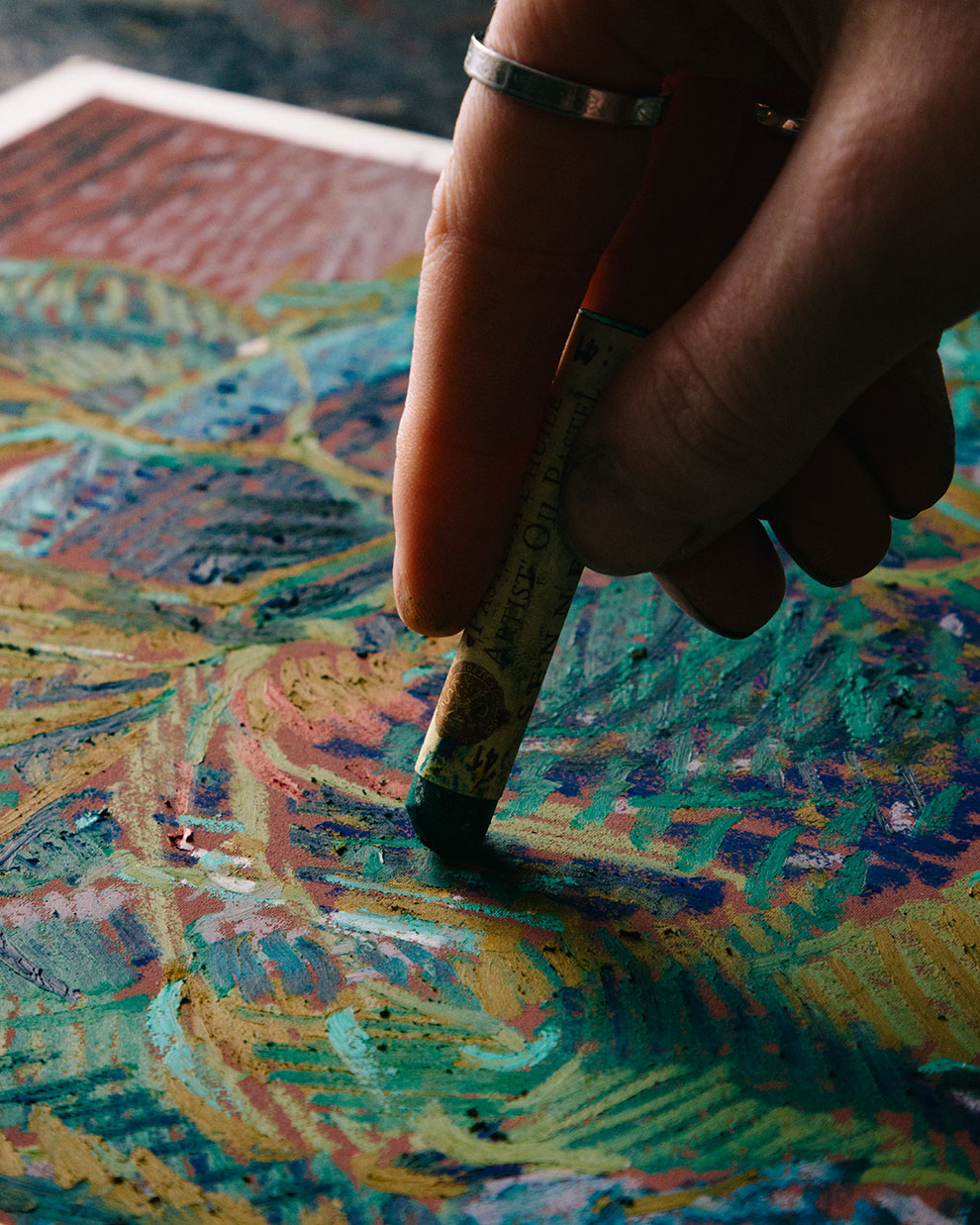Pastel Painting - Hatching & Cross-Hatching