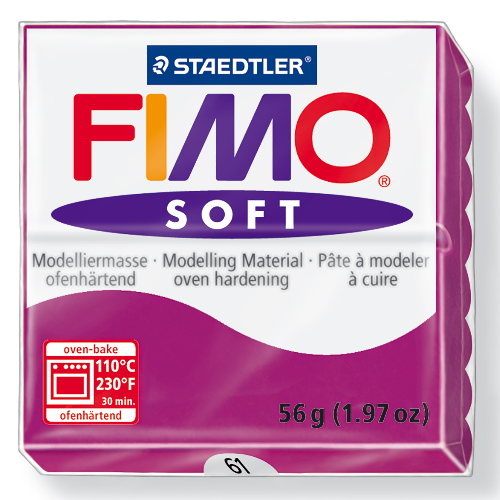 STAEDTLER Modelling Clay Fimo Soft 57g Purple 100g/3,49 € NEW 