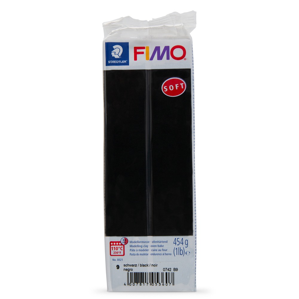 FIMO SOFT Modelliermasse schwarz 57 g ofenhärtend 