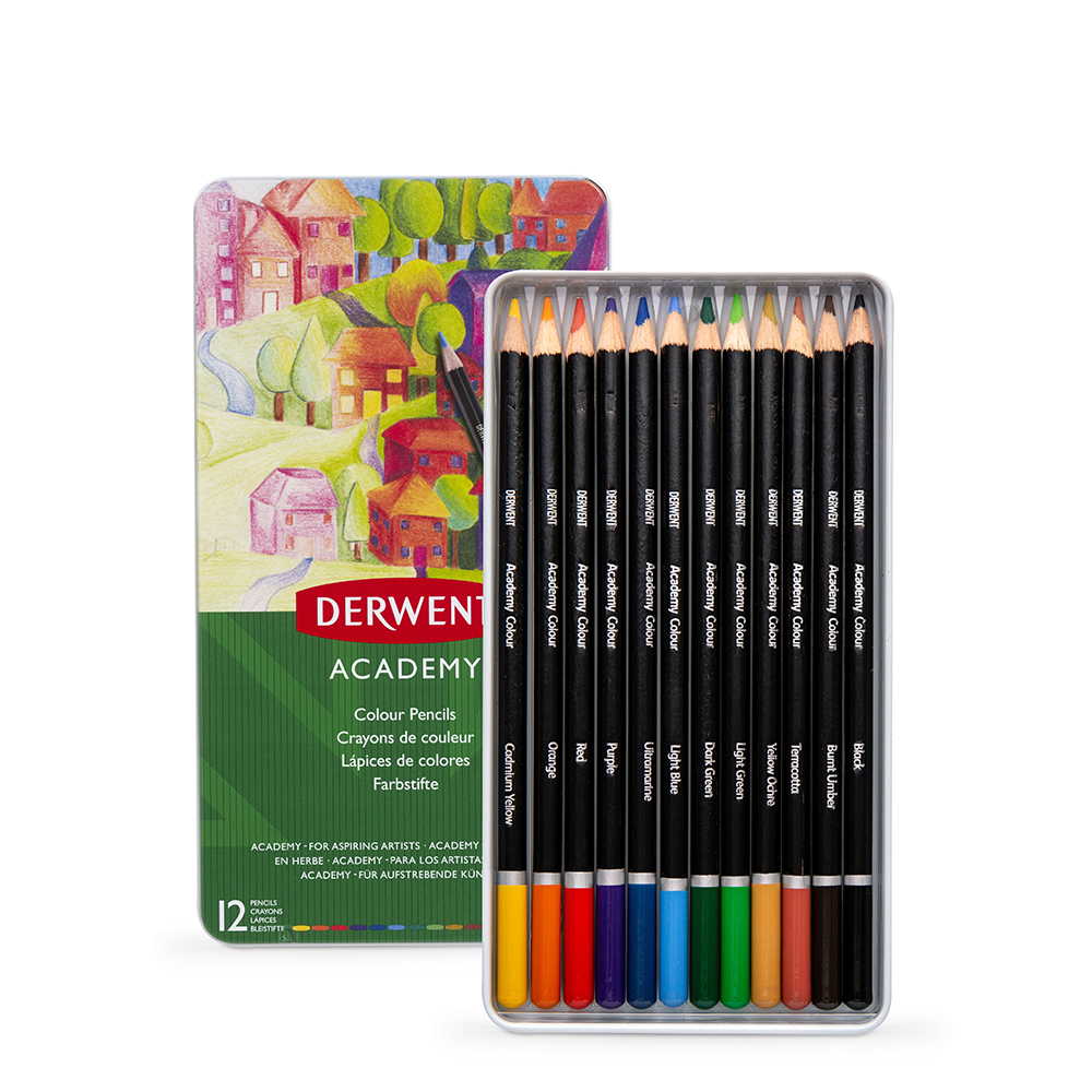 Derwent® Pastel Pencil 12 Color Tin Set