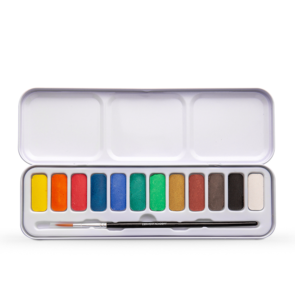 2 DERWENT ACADEMY WATERCOLOUR AND SKETCHING PENCIL POD SETS 1 OF EACH 