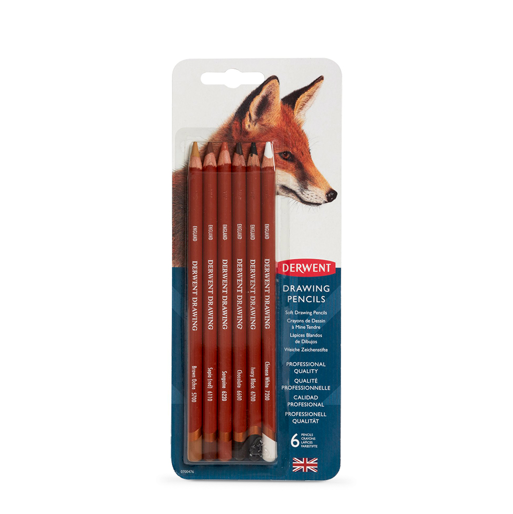 Derwent Metallic Pastel Pencils, Set of 6