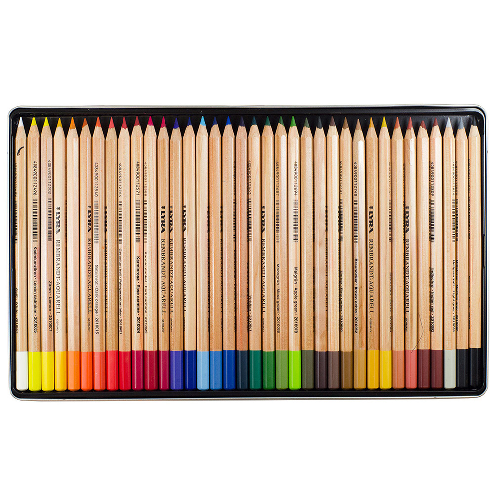 Lyra Rembrandt Aquarell Water Soluble Colored Pencil Set : Metal