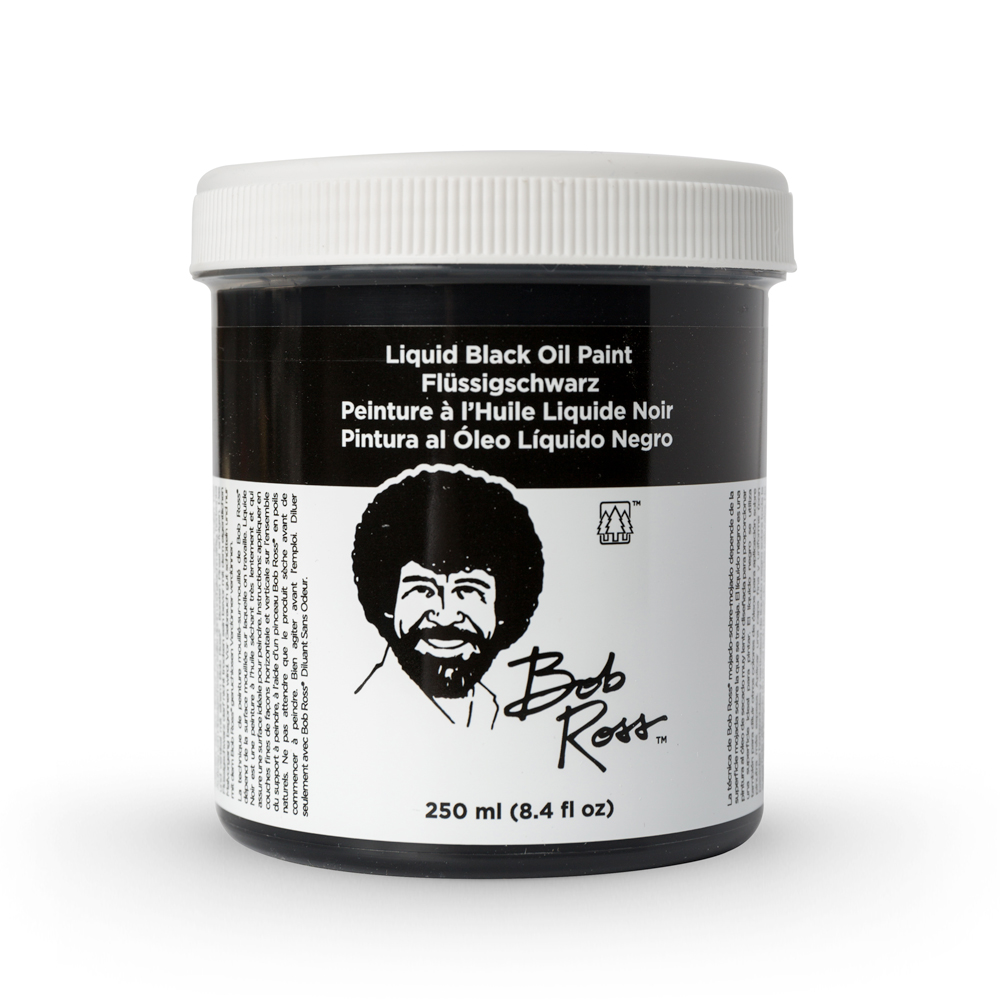 Bob Ross 237ml Liquid Oil Black Paint