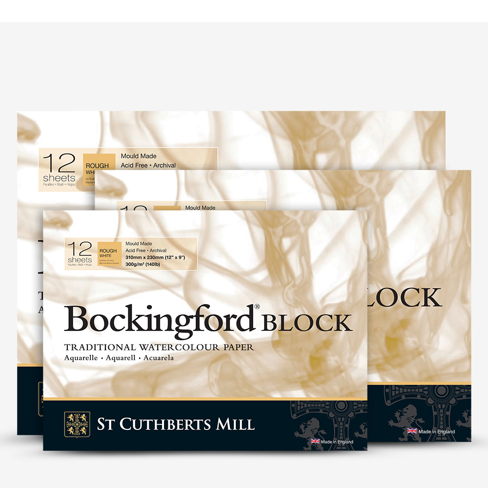 Bockingford Watercolor Papers : White : Blocks : Rough