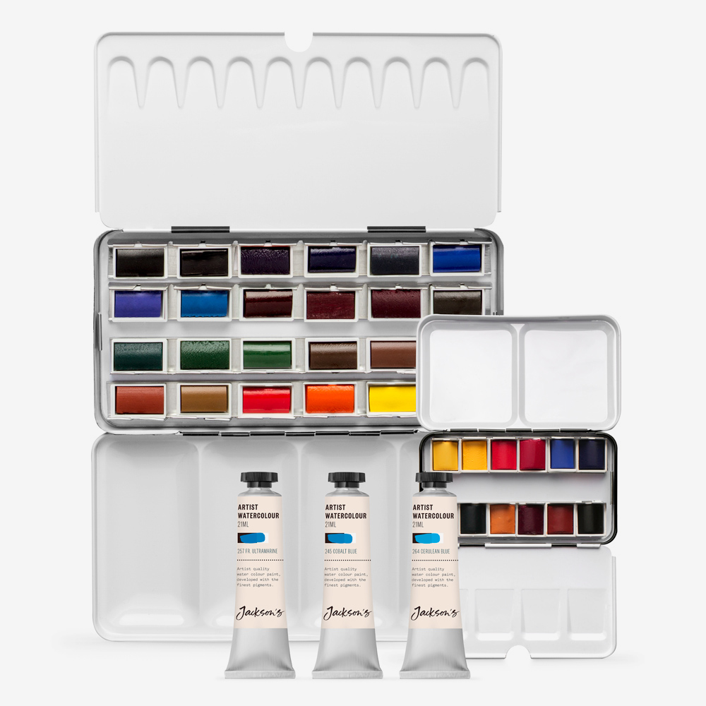 SITOANTD Watercolor Paint Set, 50 Colors Water Color Set With Regular, in  2024