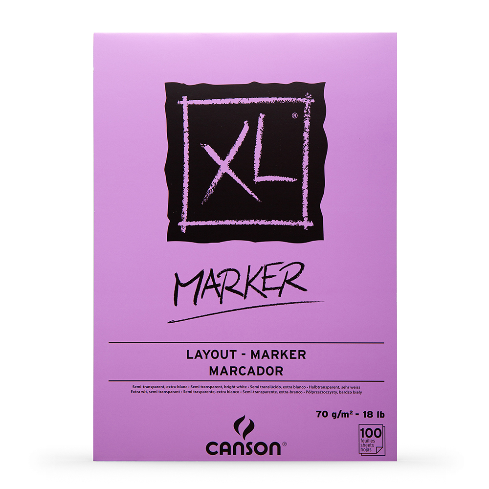Canson XL Series Black Drawing Paper for Pencil, Acrylic Marker, Opaque  Inks