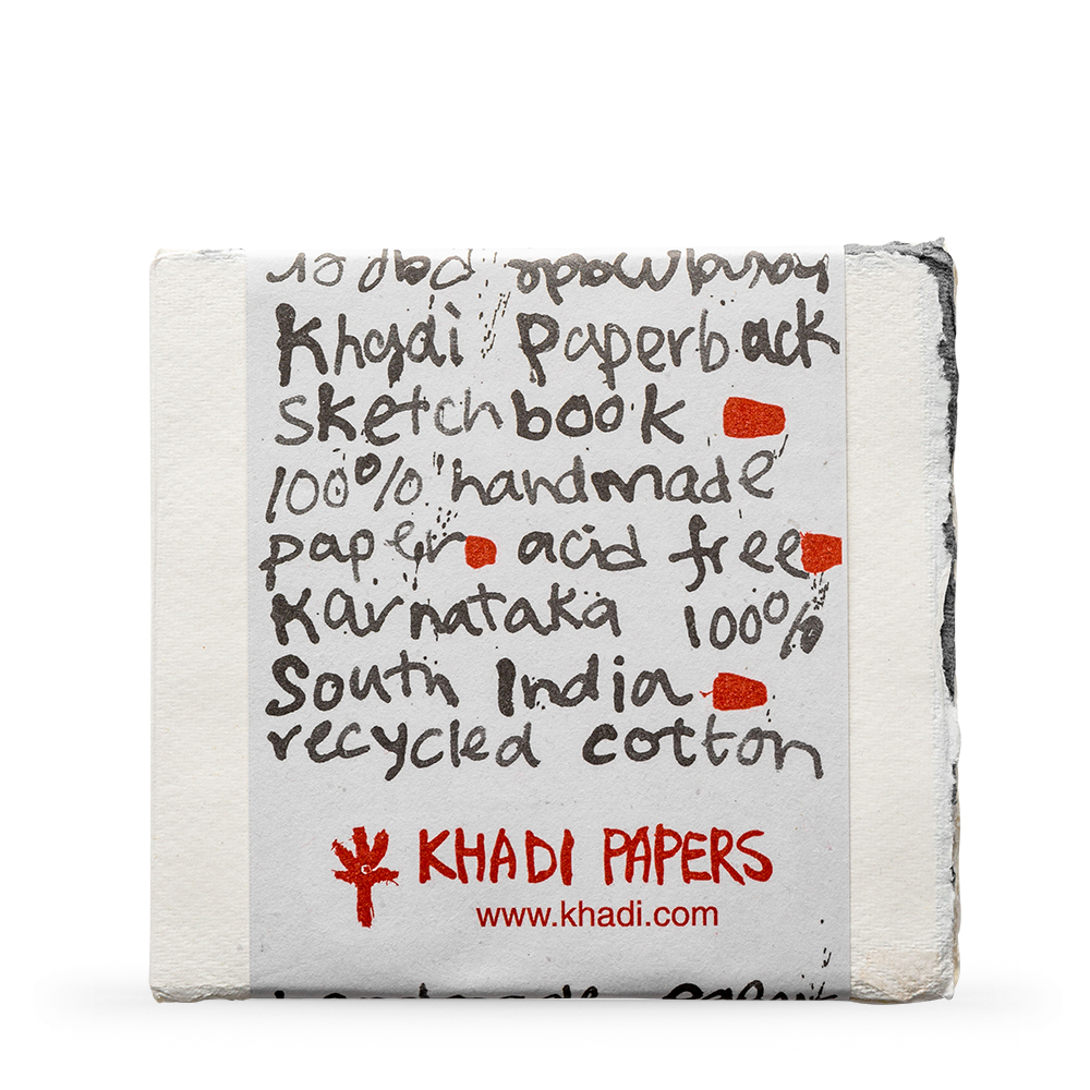Khadi Handmade Watercolor Paper Pad 150gsm : Rough : 15 Sheets : 15x15cm