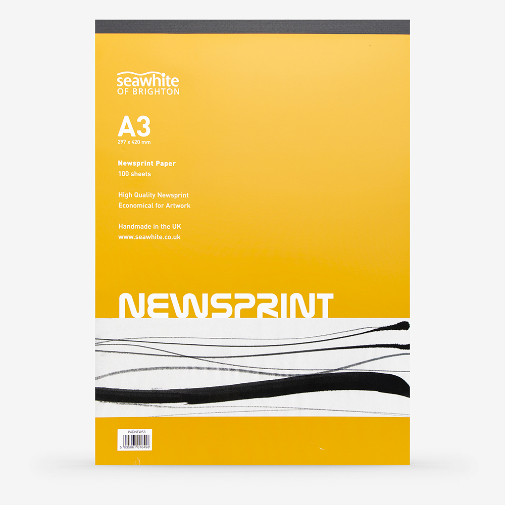 Seawhite : Newsprint Pad : 100 Sheets : A3 - Paper - Printmaking