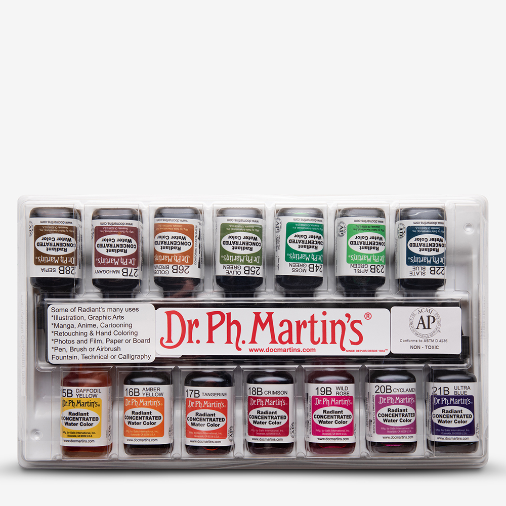 Dr. Ph. Martin's Radiant Concentrated Individual Watercolor - 1/2 oz, Slate  Blue