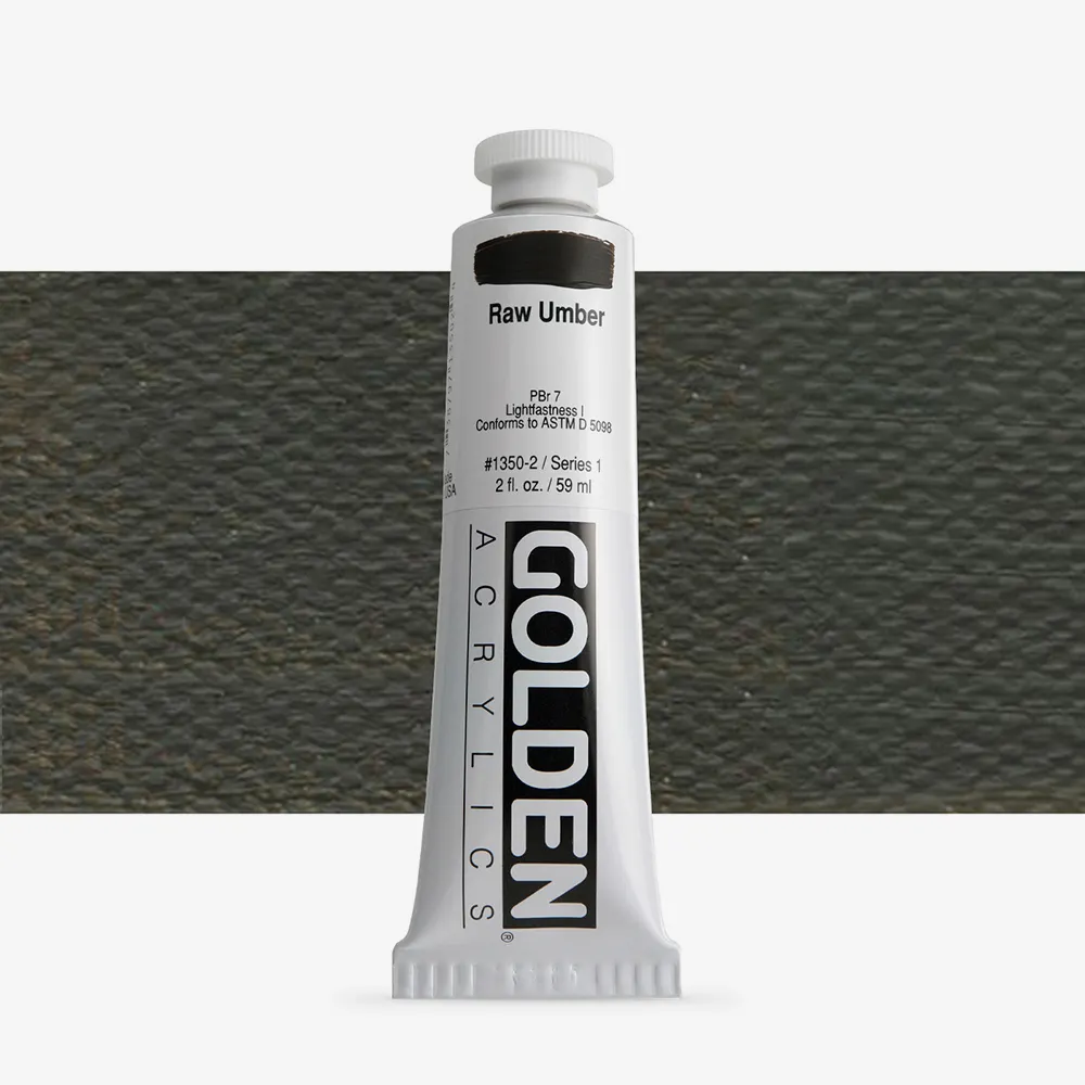 Golden : Heavy Body : Acrylic Paint : 59ml (2oz): Raw Umber