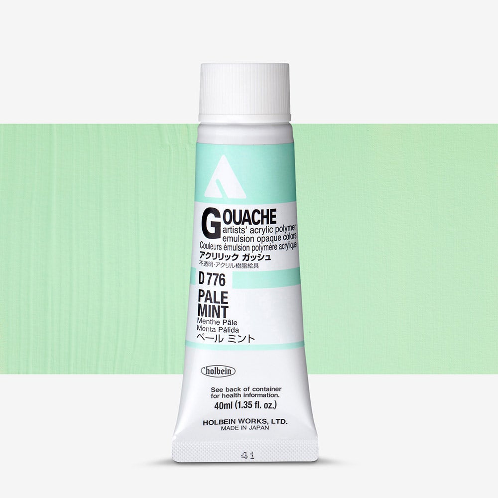 Holbein : Acryla Gouache : 40ml : Pale Mint