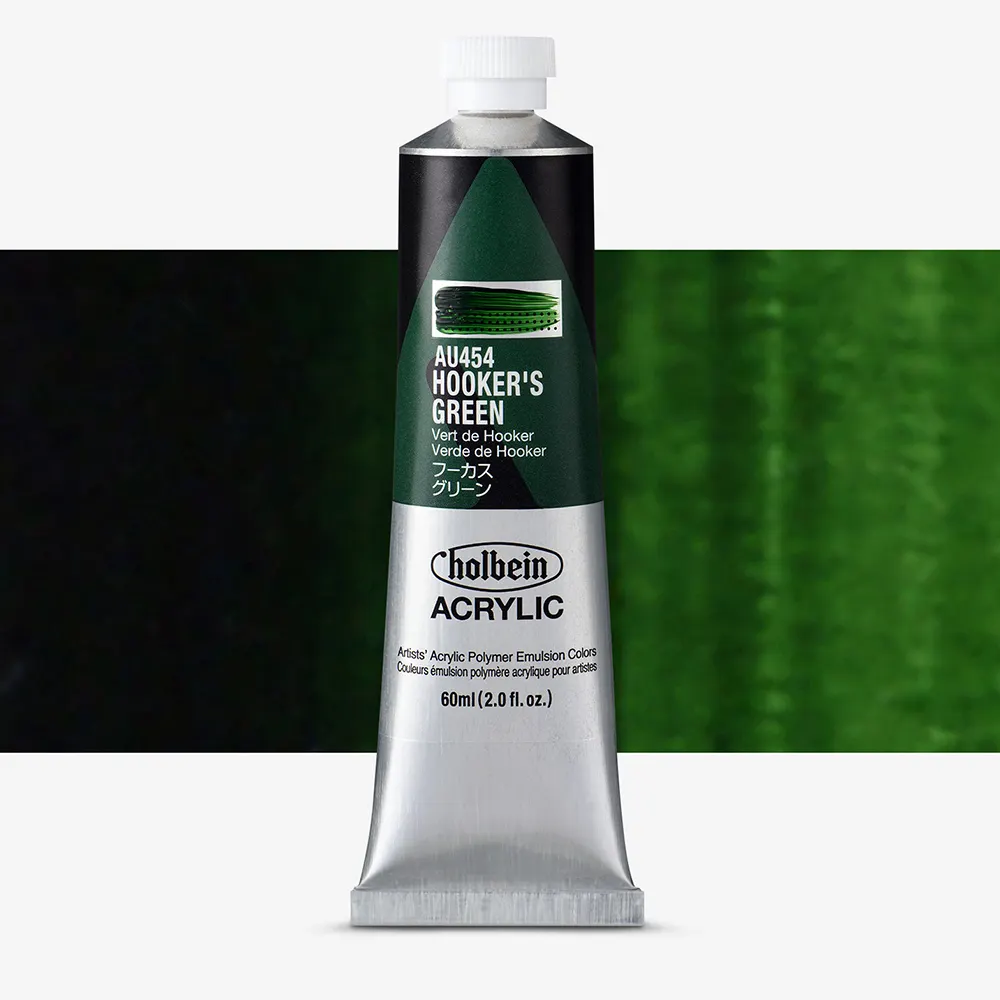 Holbein : Heavy Body : Acrylic Paint : 60ml : Hooker's Green
