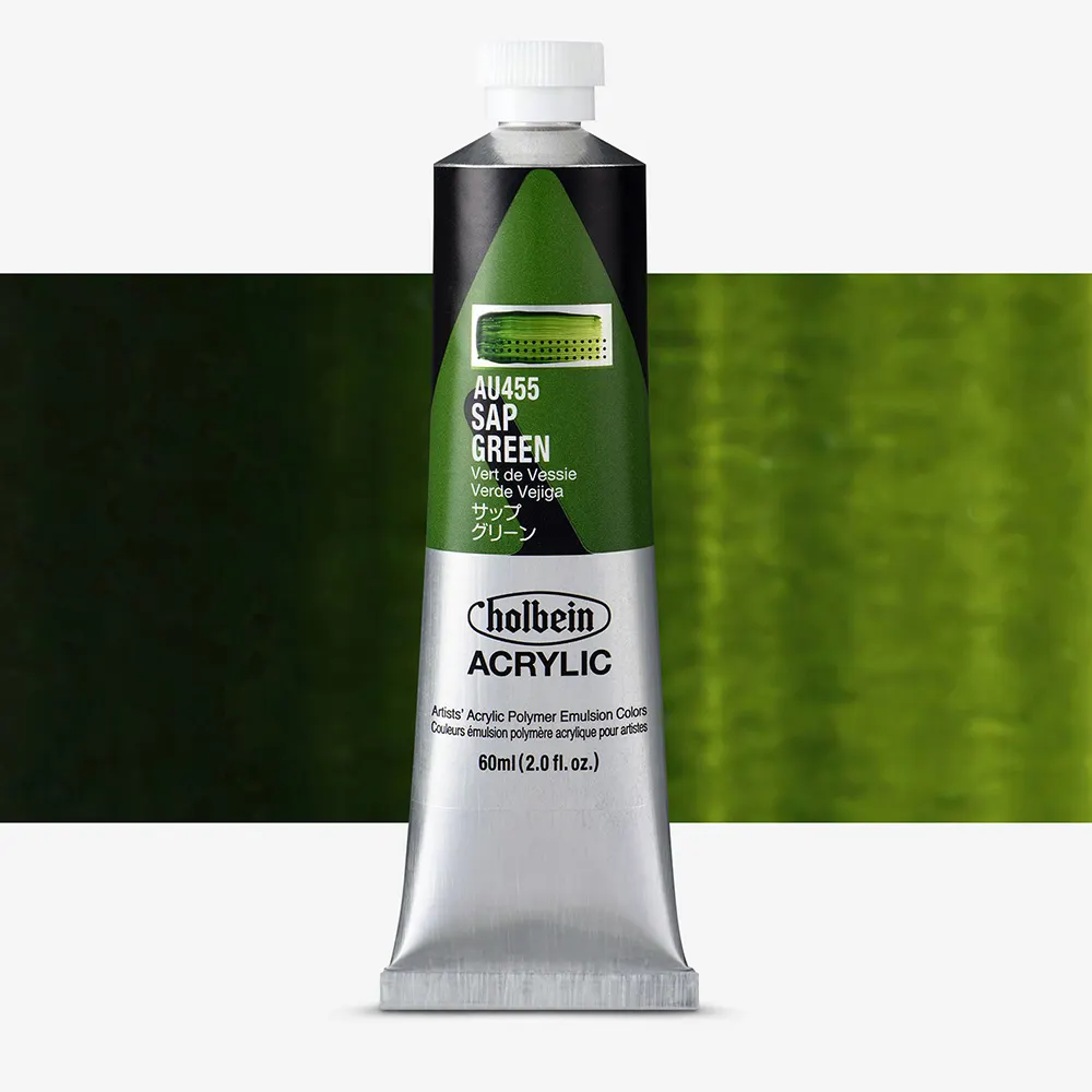 Holbein : Heavy Body : Acrylic Paint : 60ml : Sap Green