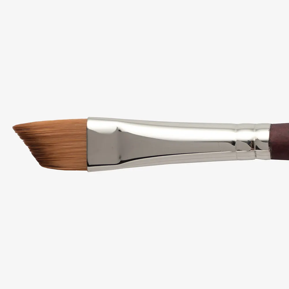 Princeton : Velvetouch : Series 3950 : Short Handle : Angle Shader : Size 1/2in