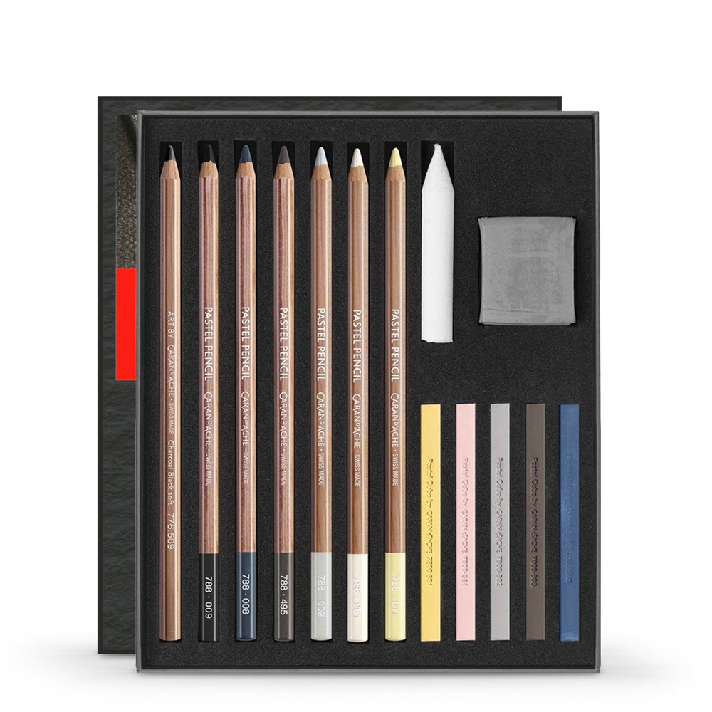 Caran d'Ache : Art By : Sketching Set of 15 : Light and Shade Colours