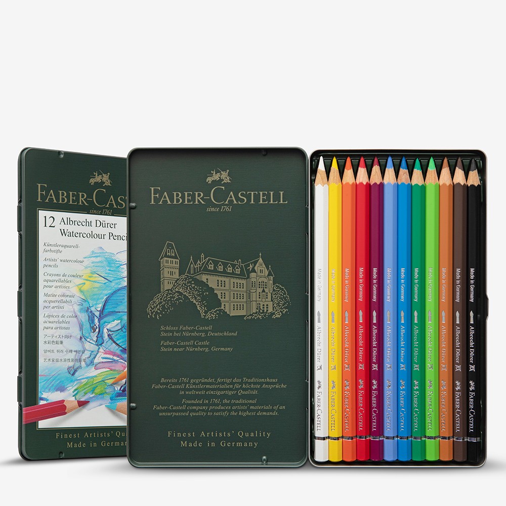Faber-Castell : Albrecht Durer Watercolour Pencil : Metal Tin Set of 12
