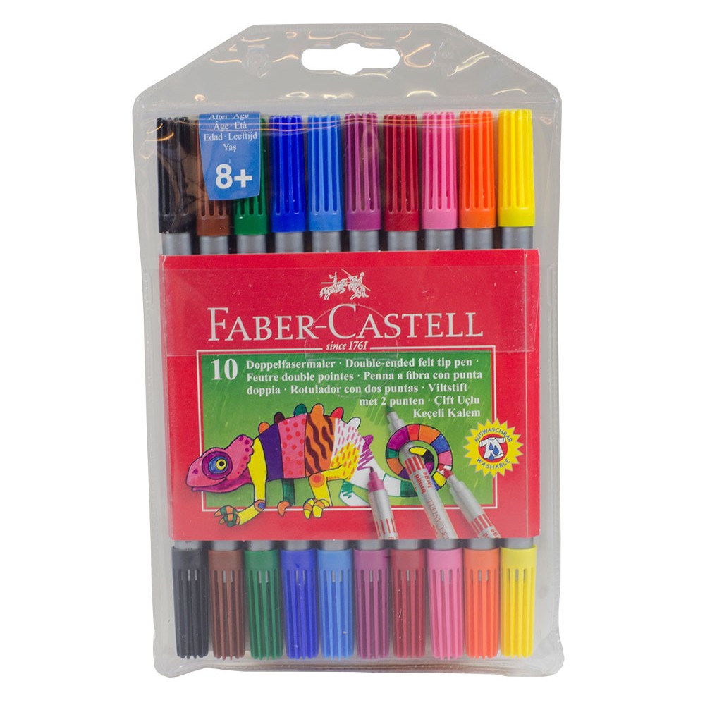 Faber-Castell : Double-ended Felt Tip Pens : Pack of 10