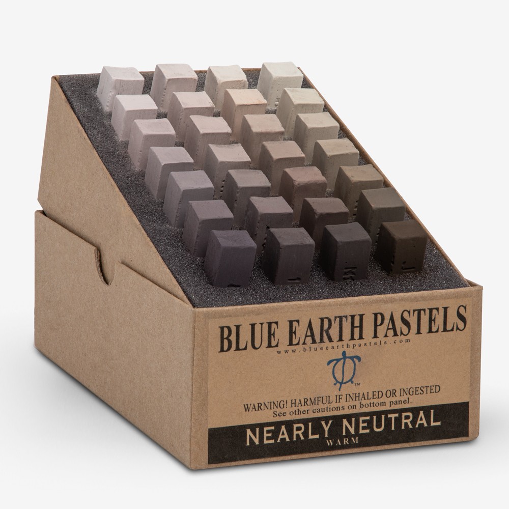 Blue Earth : Soft Pastel : 28 Stick Box Set : Nearly Neutral Warm