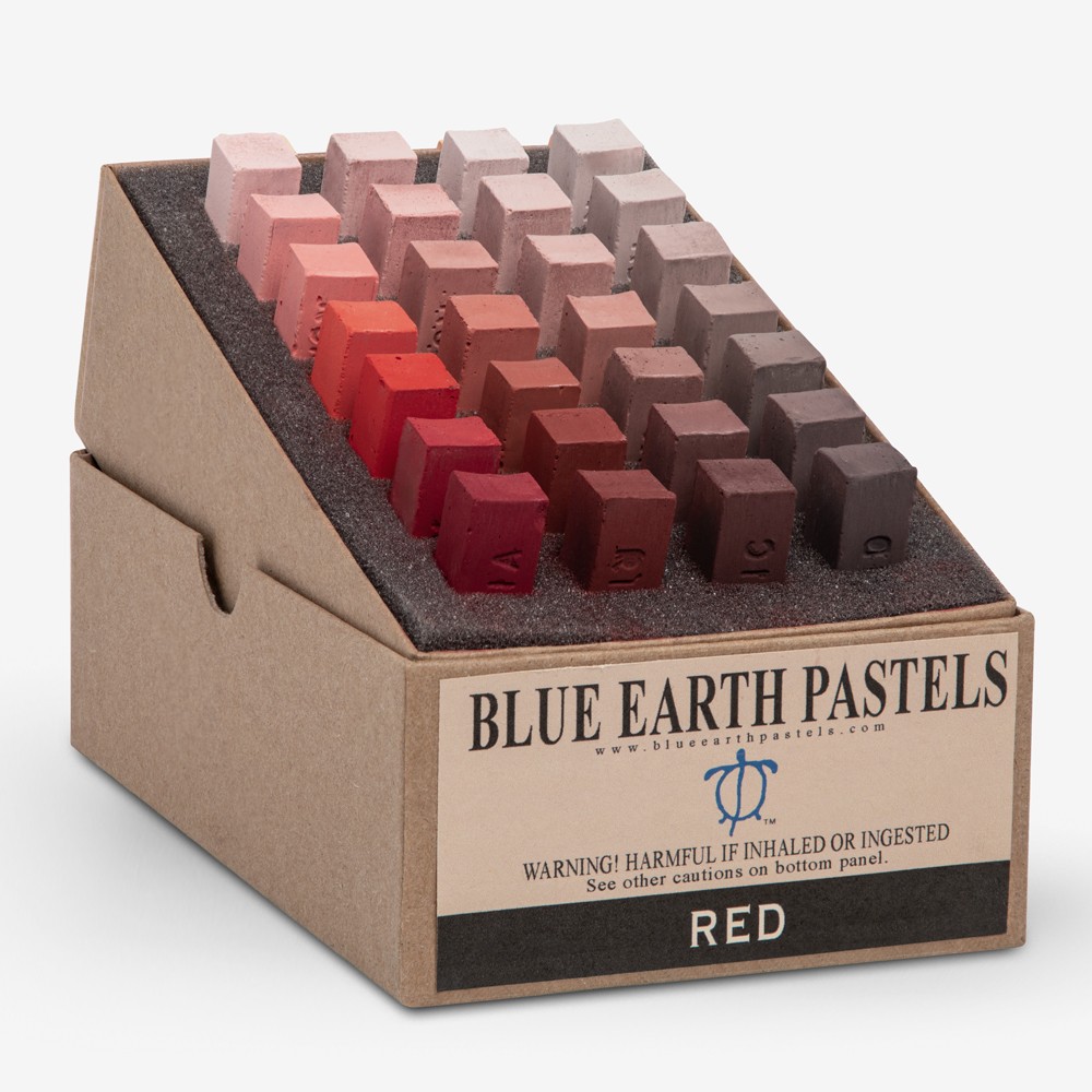 Blue Earth : Soft Pastel : 28 Stick Box Set : Red
