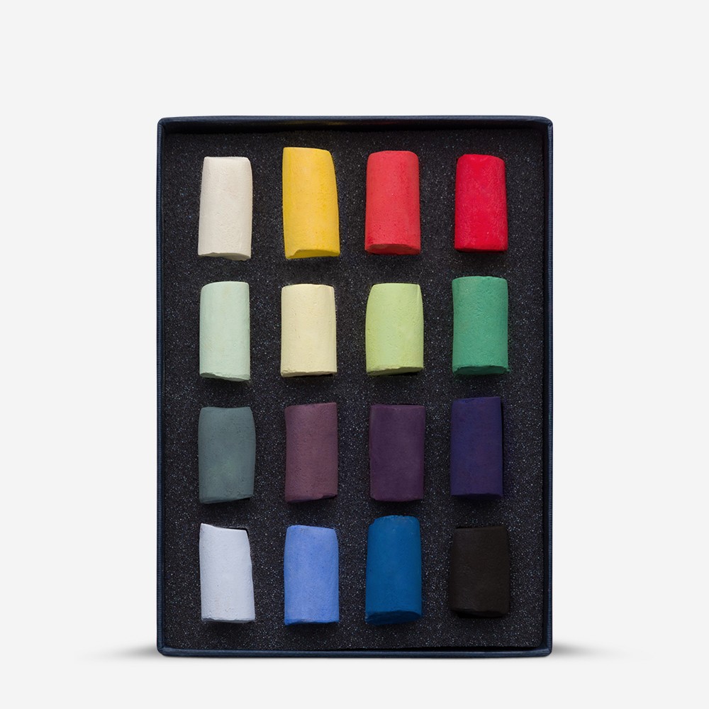 Unison Colour : Soft Pastel : Set of 16 Half Sticks